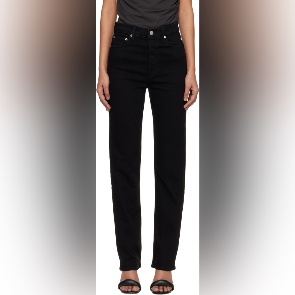 Agolde Black High-Waisted Skinny Jeans – Size 27